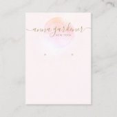 Artistisch roze Waterverf script dat display B afw Visitekaartje (Voorkant)