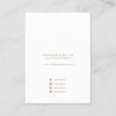 Artistisch roze Waterverf script dat display oorme Visitekaartje (Achterkant)