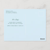 Artistisch Scandinavisch Baby shower van Floral Bo Briefkaart (Achterkant)