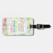 Artistisch spreekwoord 31:25 bagagelabel (Voorkant horizontaal)