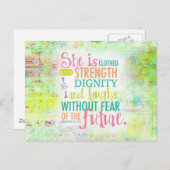 Artistisch spreekwoord 31:25 briefkaart (Voorkant / Achterkant)