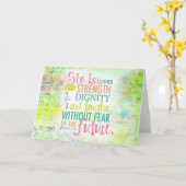 Artistisch spreekwoord 31:25 kaart (Gele Bloem)