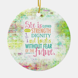 Artistisch spreekwoord 31:25 keramisch ornament