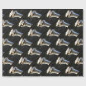 Artistisch struisvogelportret met fijne uitdrukkin cadeaupapier (Vlak)