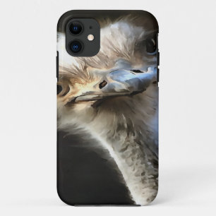 Artistisch struisvogelportret met fijne uitdrukkin Case-Mate iPhone case