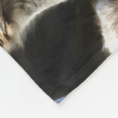 Artistisch struisvogelportret met fijne uitdrukkin fleece deken (Hoek)