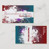 Artistisch Visitekaartje-boomgaard registreren Visitekaartje (Voorkant / Achterkant)