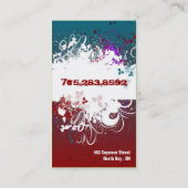 Artistisch Visitekaartje-boomgaard registreren Visitekaartje (Achterkant)