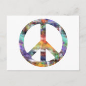 Artistisch vredesteken briefkaart (Voorkant)