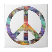 Artistisch vredesteken tegeltje (Voorkant)