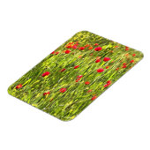 Artistisch weide Poppy Landschap Magneet (Linkerzijde)