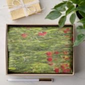 Artistisch weide Poppy Landschap Tissuepapier (Geschenk)