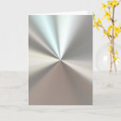 Artistisch zilveren metaal kaart (Gele Bloem)