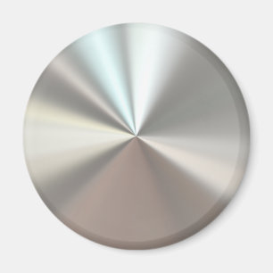 Artistisch zilveren metaal magneet