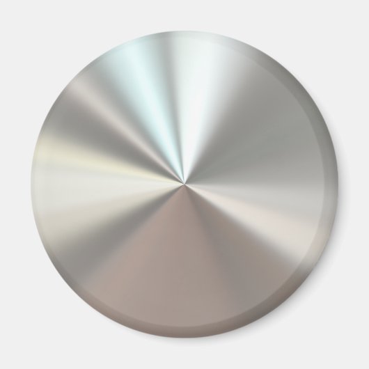 Artistisch zilveren metaal magneet (Voorkant)
