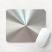 Artistisch zilveren metaal muismat (Met muis)