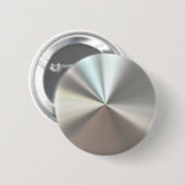 Artistisch zilveren metaal ronde button 5,7 cm (Voorkant /achterkant)