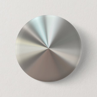 Artistisch zilveren metaal ronde button 5,7 cm