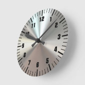 Artistisch zilveren metaal ronde klok (Hoek)