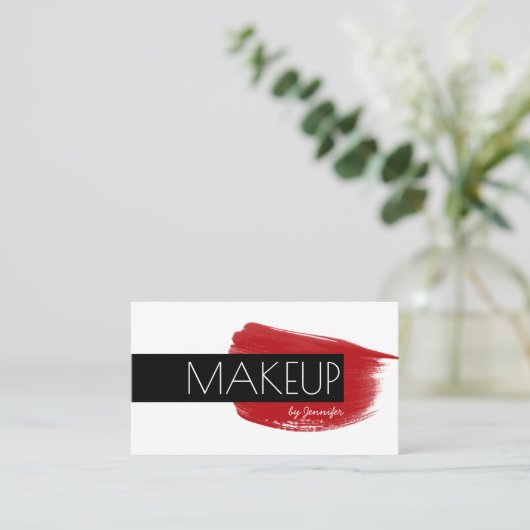 Artistische moderne, minimalistische sociale media visitekaartje (Staand voorkant)