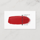 Artistische moderne, minimalistische sociale media visitekaartje (Achterkant)