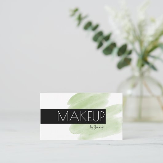 Artistische moderne, minimalistische sociale media visitekaartje (Staand voorkant)