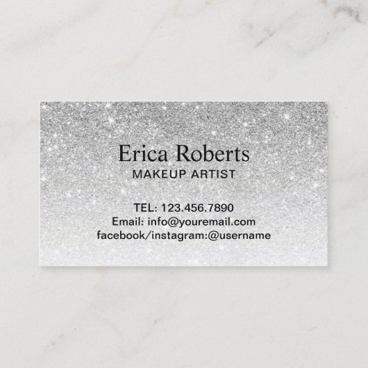 Artistische roze Lips Silver Glitter Loyalty (Achterkant)