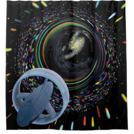 Artistist concept Spacecraft Alcubierre Warp Drive Douchegordijn