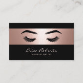 Artistist met moderne zwart-wit en Roos Gold Salon Visitekaartje (Voorkant)