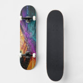 Artistry on Wheels - Levendig Abstract Mozaïek Persoonlijk Skateboard (Voorkant)