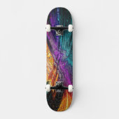 Artistry on Wheels - Levendig Abstract Mozaïek Persoonlijk Skateboard (Voorkant)