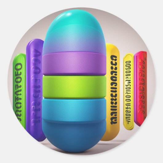 "Artistry Unleashed: boeiende capsule collectie Ronde Sticker (Voorkant)