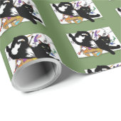 Artist's Black Cat Cadeaupapier (Rol Hoek)