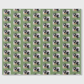 Artist's Black Cat Cadeaupapier (Vlak)