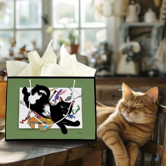 Artist's Black Cat Groot Cadeauzakje