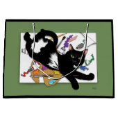Artist's Black Cat Groot Cadeauzakje (Voorkant)