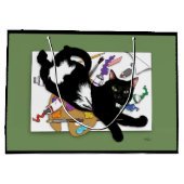 Artist's Black Cat Groot Cadeauzakje (Achterkant)