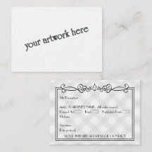 Artists' Blank ACEO Miniature Art Kaarten w COA