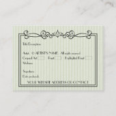 Artist's Blank ACEO Miniature Art Kaarten w COA Visitekaartje (Achterkant)