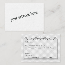 Artists' Blank ACEO Miniature Art Kaarten w COA Visitekaartje