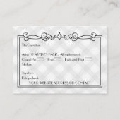 Artists' Blank ACEO Miniature Art Kaarten w COA Visitekaartje (Achterkant)