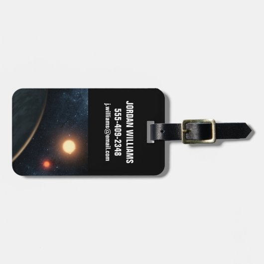 Artist's Concept Illustrating Kepler-16b. Bagagelabel (Voorkant horizontaal)