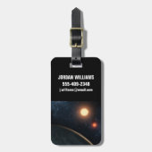 Artist's Concept Illustrating Kepler-16b. Bagagelabel (Voorkant verticaal)