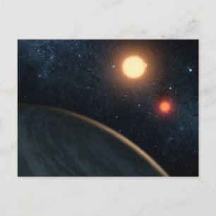Artist's Concept Illustrating Kepler-16b. Briefkaart