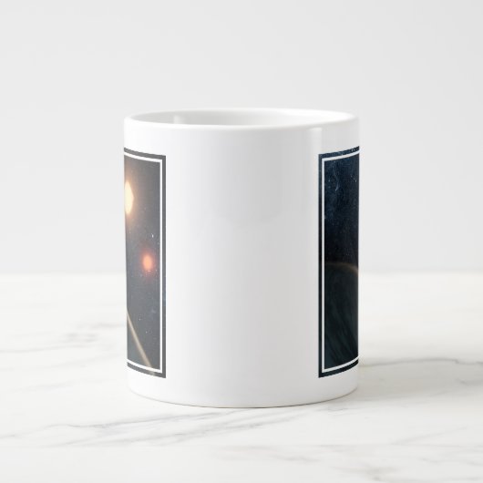 Artist's Concept Illustrating Kepler-16b. Grote Koffiekop (Voorkant)