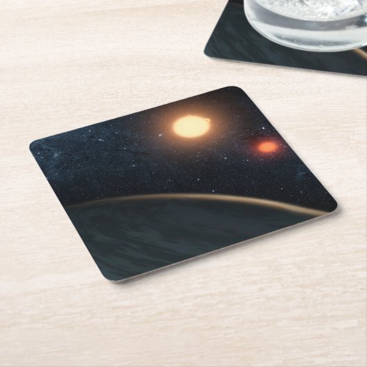 Artist's Concept Illustrating Kepler-16b. Kartonnen Onderzetters (Schuin)