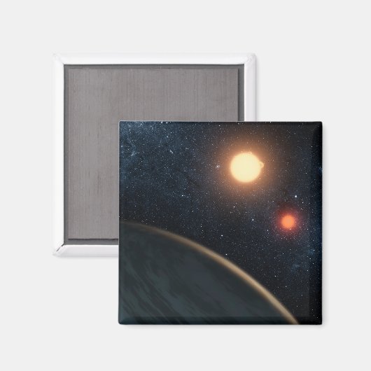 Artist's Concept Illustrating Kepler-16b. Magneet (Voorkant / Achterkant)