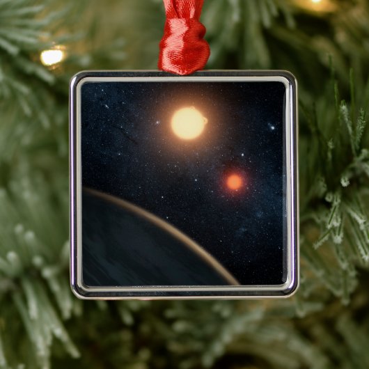 Artist's Concept Illustrating Kepler-16b. Metalen Ornament (Boom)