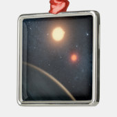Artist's Concept Illustrating Kepler-16b. Metalen Ornament (Links)