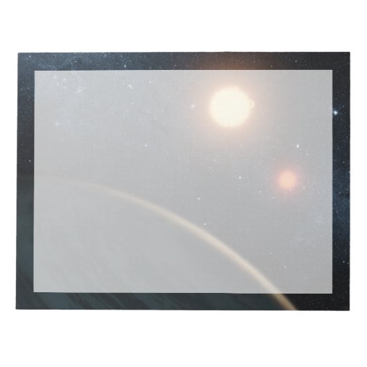 Artist's Concept Illustrating Kepler-16b. Notitieblok (Voorkant)